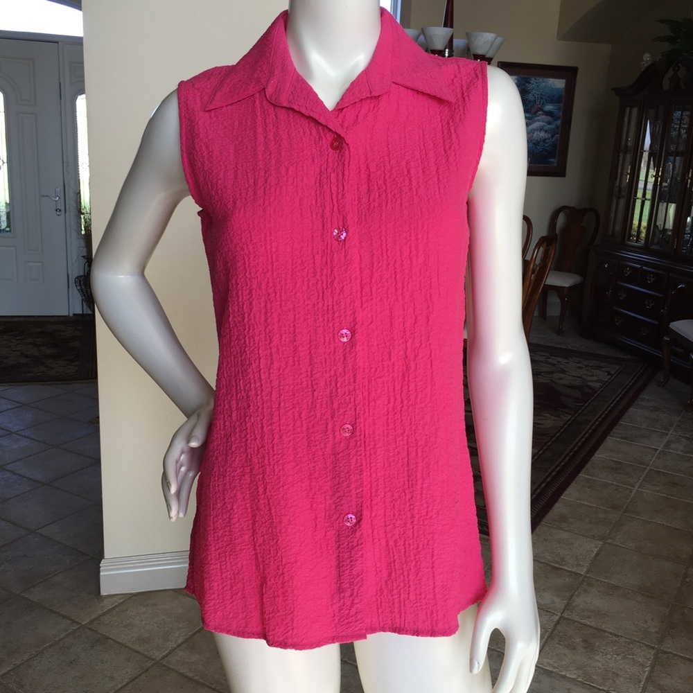White Stag sleeveless blouse ladies size small ❤️